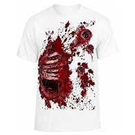 Halloween Zombie t-shirt fancy dress UNISEX SLIM FIT T SHIRT FOLLOW THE SIZE GUIDE PROVIDED ON LISTING Professionally Hand Printed