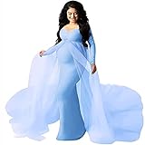 👚 【De una Pieza】Vestido de fotografía premamá Con diseño de una sola pieza, luce elegante con el viento, muy agradable para hacer poses en la sesión de fotos.