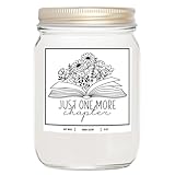 You Nique Designs Reading Candle That Smells Like Books 8oz Gift for Book Lovers, Avid Readers, Cool Gifts for Readers, Bookworms Themed Candles, Book Candle