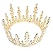 HDHUIXS Affidabile Crystal Crown Vintage Sposa Strass diademi della Principessa Perla Fascia Corona Gioielli Accessori per Capelli Nuziale Compatibile con Le Donne Ragazze Pratico