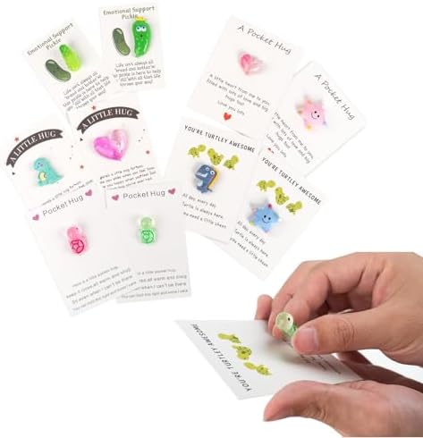 Jizlan Mini Pocket Hug Turtle – Inspirierendes Geschenk Mit Karte, 'You're Turtley Awesome', Orange