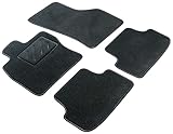 WALSER Alfombras de coche velour fieltro de la aguja compatible con Porsche 911 07/2004-12/2013