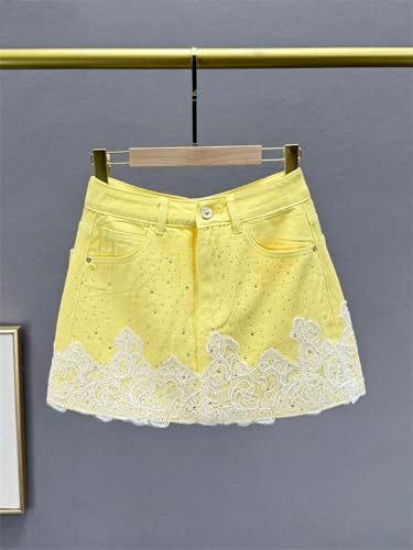 Women’S Denim Skirt Fashion High Waist Slim Temperament Short Versatile A-Line Skirts for Summer3