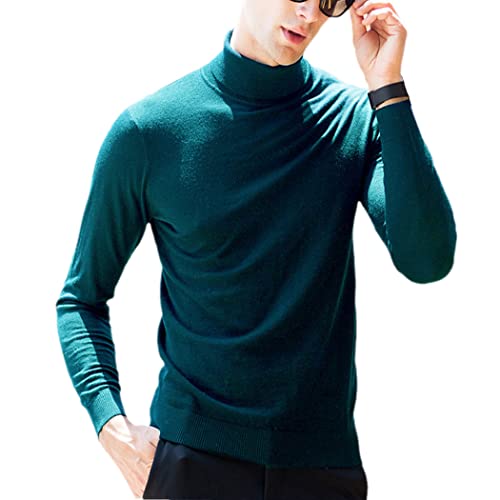 Pull classique en pure laine mérinos homme YIOLEAMP douceur hiver