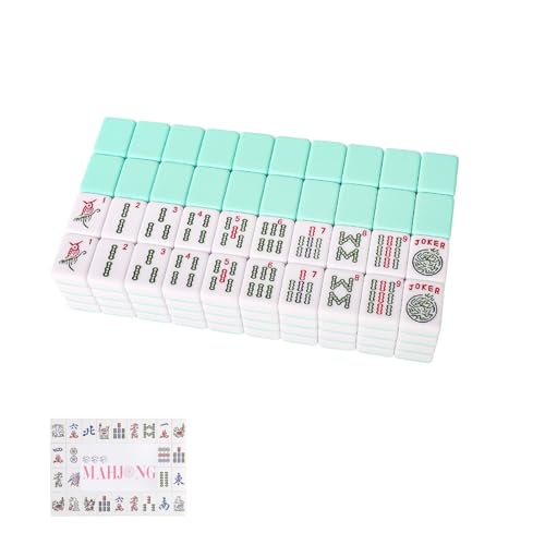 American Mahjong Set, 166 piezas color verde claro miniatura 1