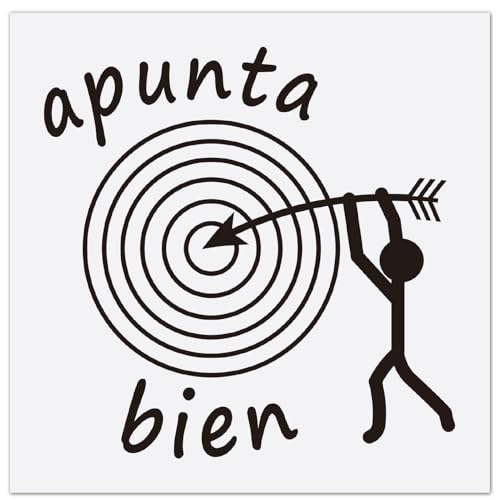 GORGECRAFT 10 Pieza de Pegatinas de 12x12cm para Apuntar Al Inodoro Negras con 6 bucles de Diana Y Patrón de Flecha de Hombrecito de PVC Impermeables para Entrenamiento de Orina Urinario Y Baño.