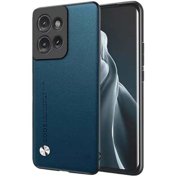 EASSGU Pokrowiec na telefon Motorola Moto g86 Power 5G (16,9 cm), skórzany biznesowy pokrowiec na telefon - Szafir
