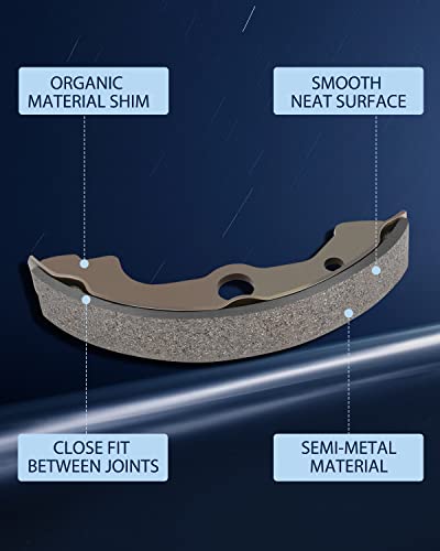 Eccpp Ebc347 Front Brake Shoes Fit For Honda Foreman 400, Foreman 450, For Honda Foreman Rubicon 500, For Honda Fourtrax 300, For Honda Fourtrax Foreman 400, For Honda Rancher 350, Rancher 400 #TOP2