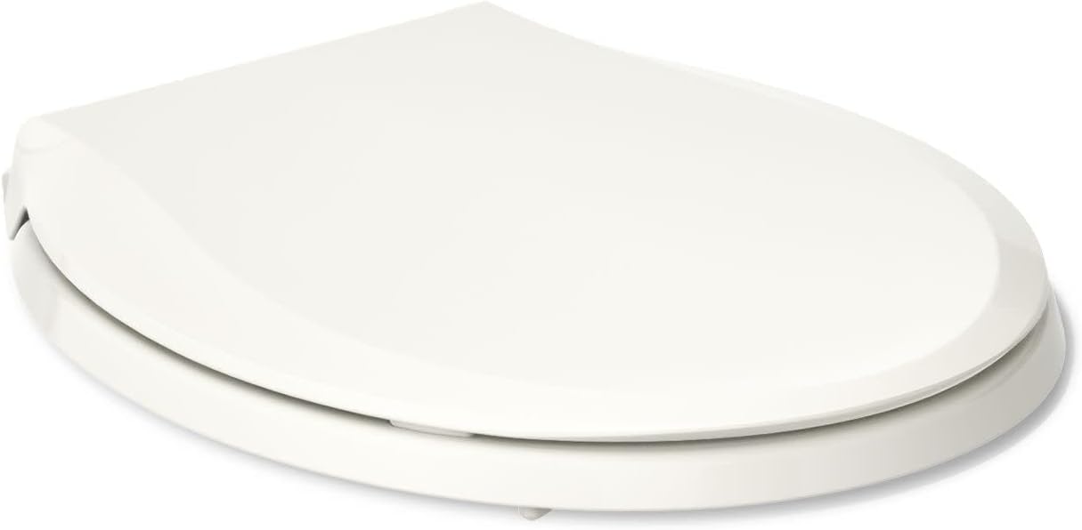 KOHLER 4639-RL-96 Cachet ReadyLatch Round Toilet Seat Soft Close, Biscuit