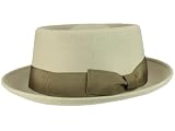 El ala Ancho: 4,5 cm aprox. Rassow - Sombrero Pork Pie - para hombre Beige beige