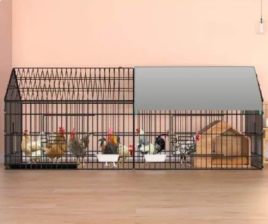 iDOTODO Metal Chicken Coop for Yard