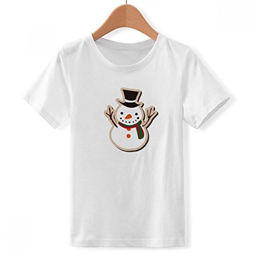 T-Shirt de Noël Garçon XXXL DIYthinker Finition Col Blanc Anti-Serrage