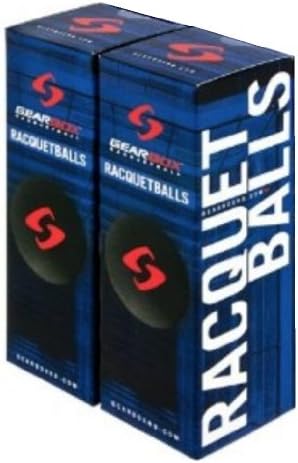 Gearbox Racquetball - Black - 2 Boxes of 3 Balls
