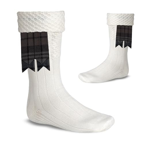 Image of Scottish Tartan Kilt Flashes with Elastic Adjusters