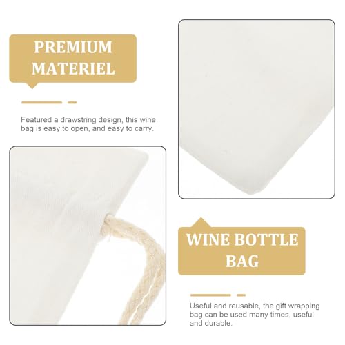 Bolsas de lino para botellas de vino con cordón: transporta tus botellas de forma segura 3