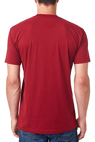 Next Level Men's Premium Baby Rib Collar T-Shirt, Cardinal, X-Large - Thumbnail 3
