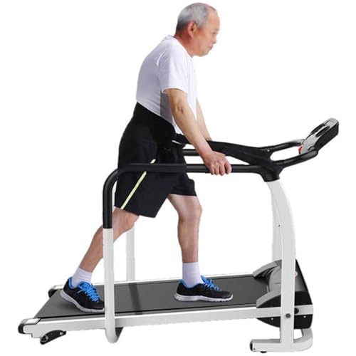 Image of Folding Treadmill Running and Step Machine, Electric Motorized Running Machine,Household Multifunctional Slow-Speed Treadmill with Armrest,for Middle-Aged and Elderly
