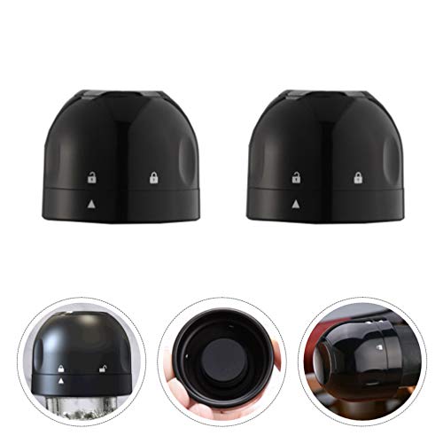 HEMOTON 2 tampas de silicone reutilizáveis para garrafa de vinho tampa seladora de cerveja champanhe