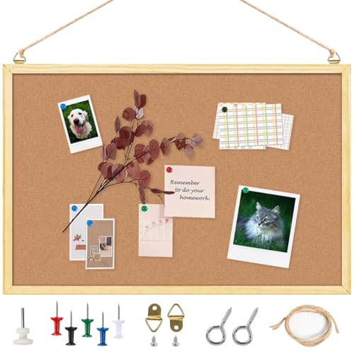 La mejor comparación de Tableros - los más vendidos. 38 Tablero de Corcho Tablero de Mensajes Suave Colgante Pared, Tablón de Enmarcado Pizarrón Grande de Anuncios Fotos Notice Message Framed Bulletin Board 5 Chinchetas para Oficina...