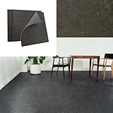 【雑誌掲載】AKALI フロアタイル 置くだけ 2畳 16枚 大理石 黒 吸着タイプ 賃貸 防水 抗菌 遮音 難燃 ズレない 接着剤不要 DIY 床材 プロ仕様 大判 450×450mm 厚手 3mm 【大理石ブラック2畳】