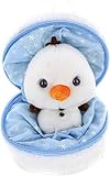 Made By Aliens Snowball Zip up Surprise Egg Stuffed Animal – 6 inch – Cute and Soft Plush Toy Assortment for Friends Family All Ages – Spring Easter Birthday Christmas (Snowman)