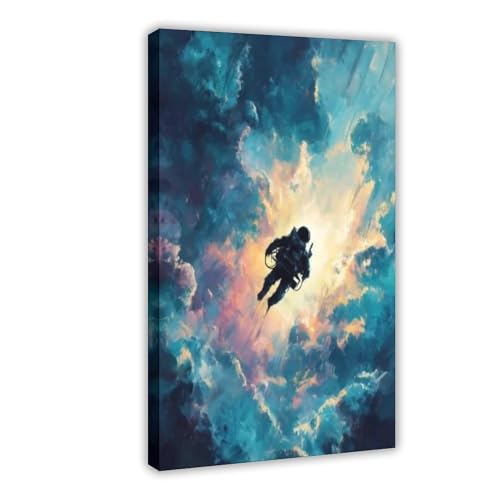 Tableau Espace Profond pour Habiller un Grand Mur Vide de Chambre