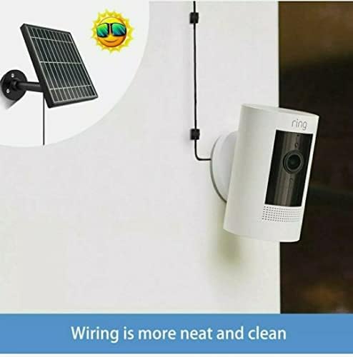 Solar Panel for Ring Stick Up Cam Ring spotlight camera battery charger with bracket