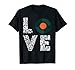 Love Vinyl DJ Plato giratorio LP EP Vintage Record Collector Camiseta