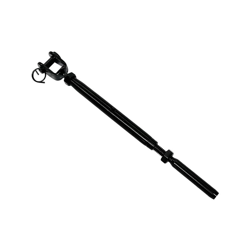 DBMIMPORTERS Black Oxide T316 SS Hand Swage Jaw Life Line Turnbuckle for 1/8