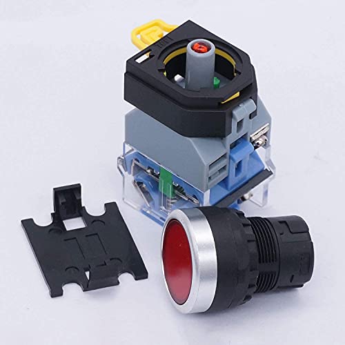 Interrupteur DPST 22 mm à voyant vert pour automatisation d'atelier