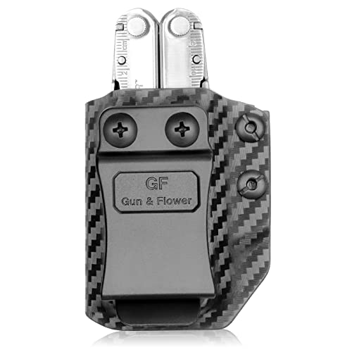 Carbon Fiber Multitool Sheath for LEATHERMAN WAVE & WAVE PLUS/REBAR/SKELETOOL,Fits for LEATHERMAN WAVE & WAVE PLUS/REBAR/SKELETOOL Sheath Pouch Case Holster, Multi-tool Not Included