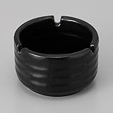 山下工芸 灰皿 喫煙具 11×6.7cm 天目三ッ切灰皿 大 12023319