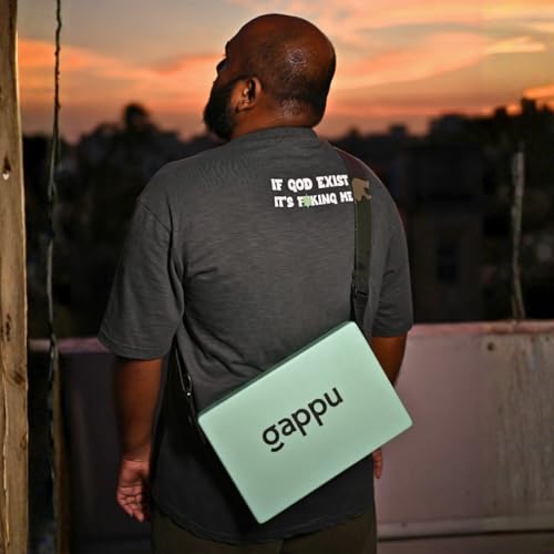 Image of JamBox with Strap - Sea Green | Compact Hand Drum with Rich Bass & Adjustable Snare | Portable Percussion Acoustic Musical Instrument | Ideal for Travel Beat Box & Jamming Sessions