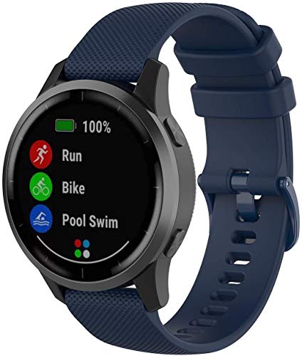 Pulseira de Substituição de Silicone Compatível com Garmin Vivoactive 3 Forerunner 645 Forerunner 24