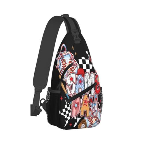 Game Day Baseball Sling Backpack Unisex Crossbody Chest Bag Shoulder Chest Bag For Women Men Hiking Travel2