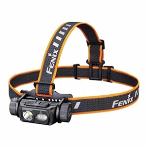 Fenix HM60R V2.0 Wiederaufladbare Outdoor-Stirnlampe | 1600 Lumen | 170 m | 292 Stunden max | Punktstrahl, Flutlicht, Rotlicht/Blitz | Schiebewahlschalter | IP68