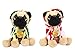 Toyland® Pug Peluche Gangsta Pug Vie en Camouflage à Capuche - Motifs variés