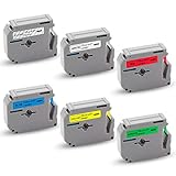 Kompatibel zu Brother P-touch Etikettendrucker: PT-M95, PT-65, PT-70, PT-80, PT-85, PT-90, PT-45M, PT-55BM, PT-55S, PT-65SB, PT-65SCCP, PT-65SL, PT-65VP, PT-70BBVP, PT-70BM, PT-70BMH, PT-70HK, PT-70HOL, PT-70HOT, PT-70SP, PT-70SR, PT-80SCCP, PT-100, PT-110