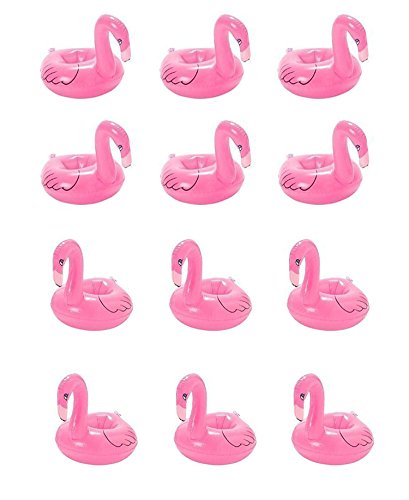 Autoark Inflatable Flamingo Coasters (12 Pieces),AT-002