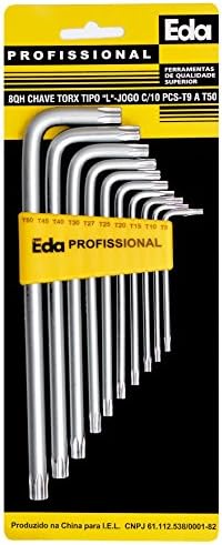 EDA Chaves Torx Tipo L Longas 10 Peças