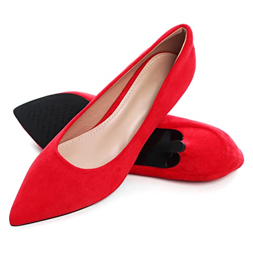 Image of Women's Low Kitten Heel Pumps Classic Fashion Dress Pumps Simple Heeled Shoes for Office Work