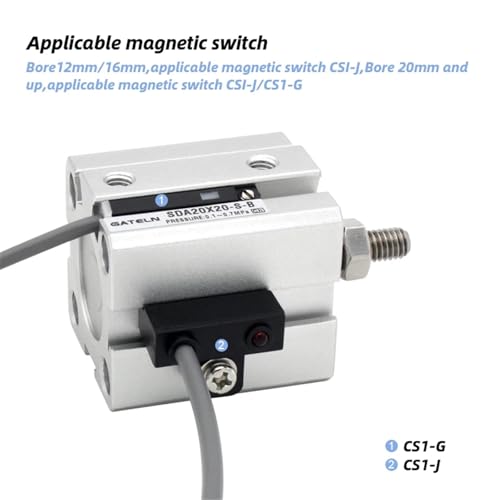 Cylindre pneumatique double effet SDA50 à guidage fluide et précis - 6