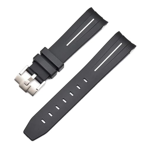 [NWHKQSHSZ] 20mm 22mm 21mm Rubber Watch Band For Strap Brand Watchband Men Replacement Wrist Watch Accessories