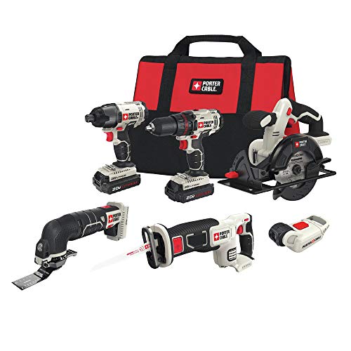 PORTER-CABLE PCCK6116 20V MAX* Lithium Ion 6-Tool Combo Kit