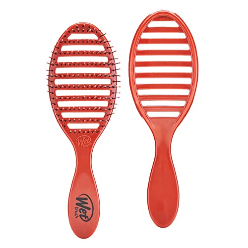 Wet Brush Speed Dry Hair Brush - Free Spirit, Terracotta - Vented Design and Ultra Soft HeatFlex Bristles Are Blow Dry Safe With Ergonomic Handle Manages Tangle and Uncontrollable Hair - Pain-Free