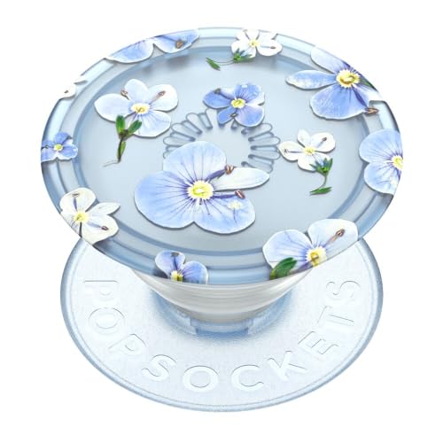 PopSockets Adhesive Phone Grip Holder Phone Stand Plants - Translucent Blue Fields