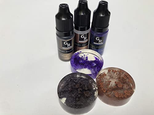 Metallic Alcohol Ink Set -26 Metallic Colors Alcohol Based Ink for Resin Art, Fluid Art,Resin Craft,Resin Petri Dish,Alcohol Ink Paint for Yupo,Tumbler (Metallic 26 Color Set)