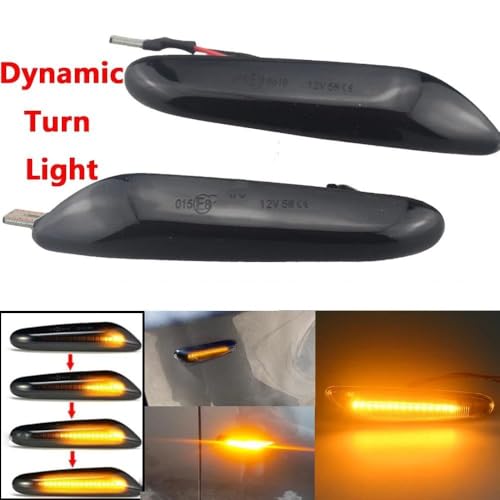 Intermitentes laterales E90 E92 E60 luces de giro dinámicas ahumadas 5