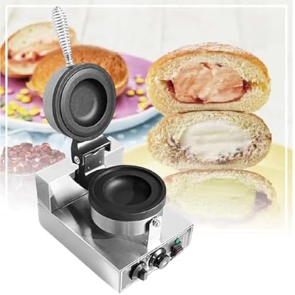 Elektrische Presse Burger Maschine Panini Presse, Brioche Burger Wärmer, Eis Panini Maschine, Elektrische Wärmer Eis Brioche Burger Maker,B