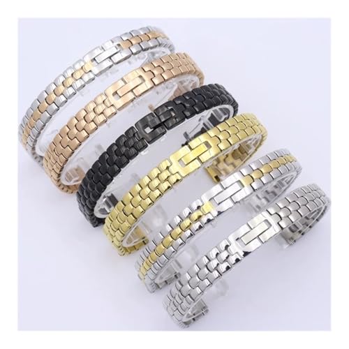 Bracelet montre acier 12mm adaptable toutes marques maille céramique